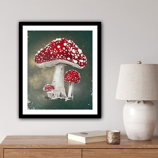 Magic Mushrooms Paper Print