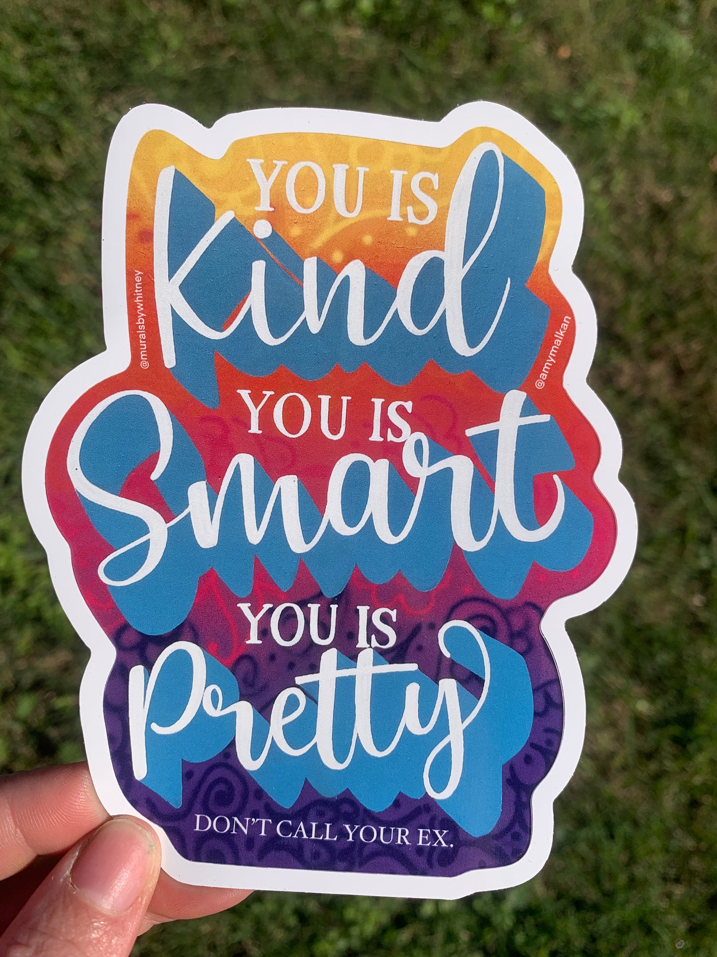 Don’t call your ex sticker