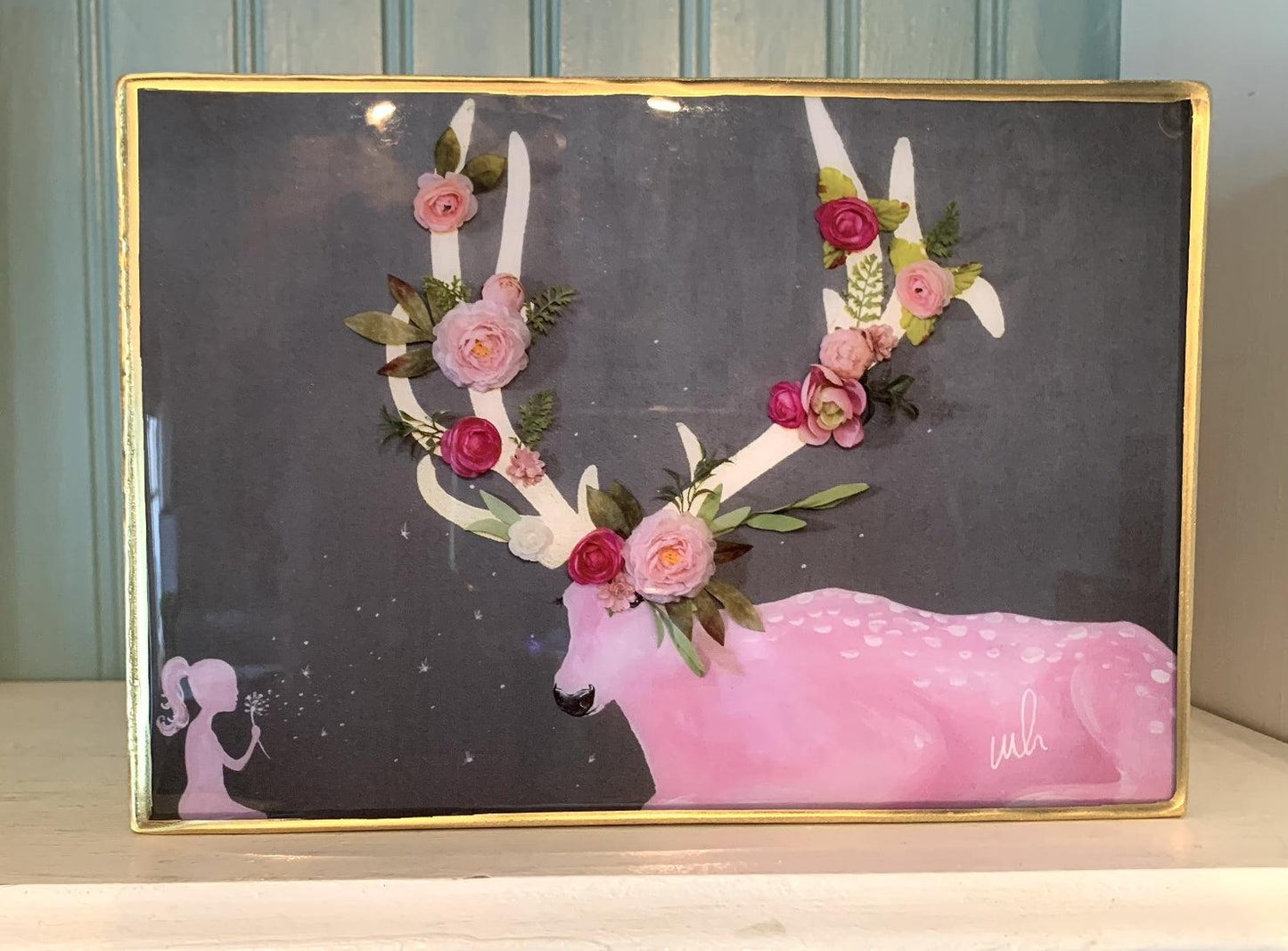 Floral Pet Deer Resin Coated - Whitney Hayden