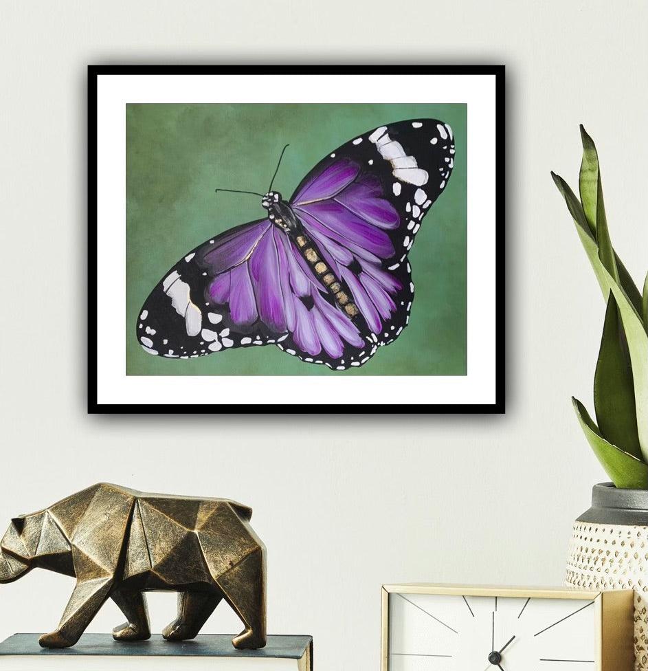 Purple Destiny Butterfly Fine Art Print - Whitney Hayden