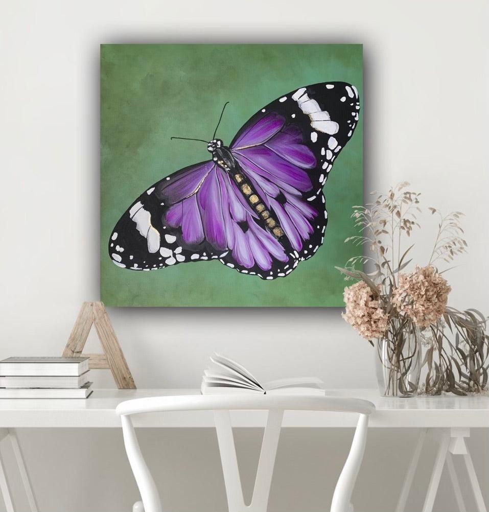 Purple Destiny Butterfly Print - Whitney Hayden