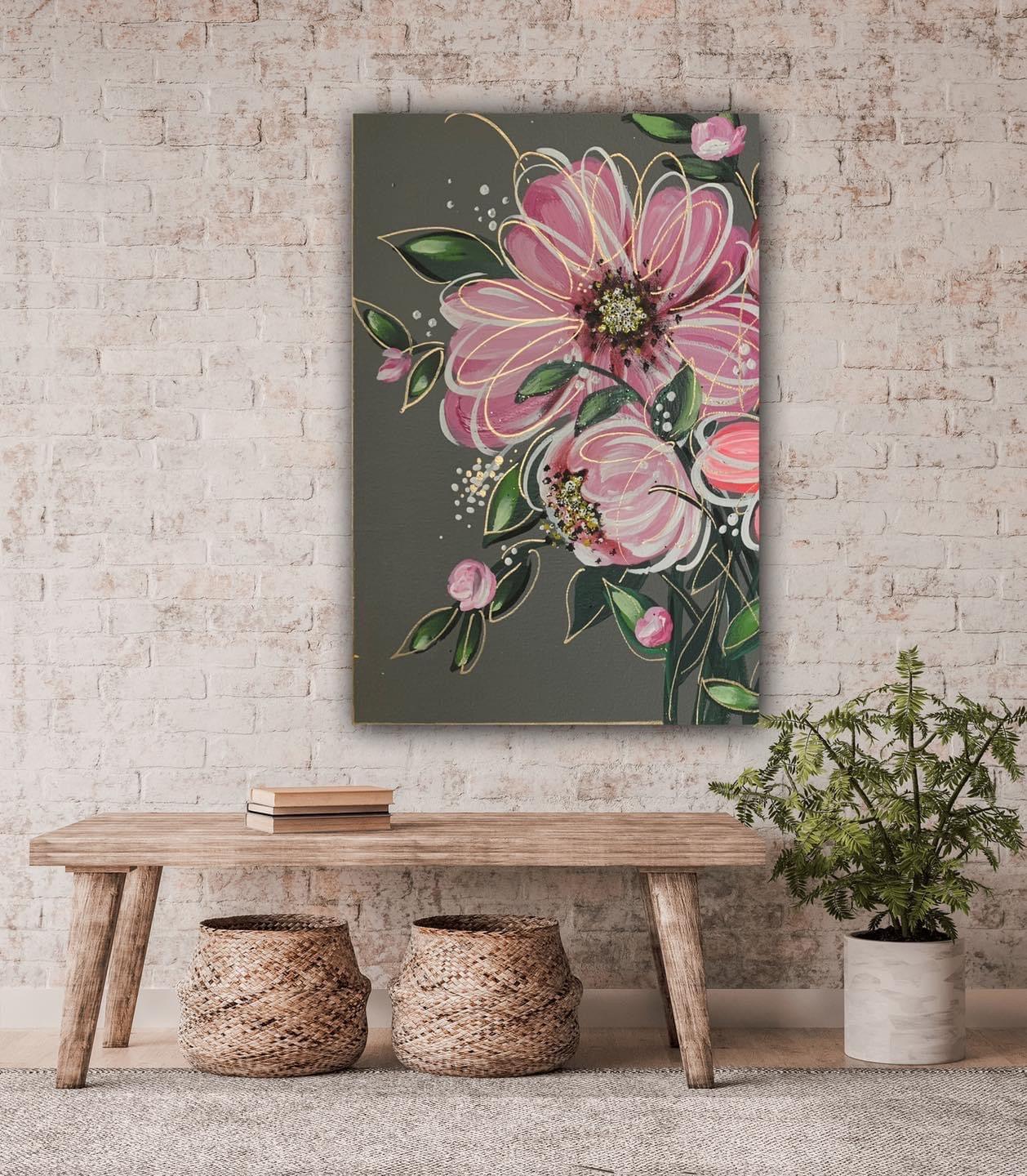 Floral Pink Original & Prints - Whitney Hayden