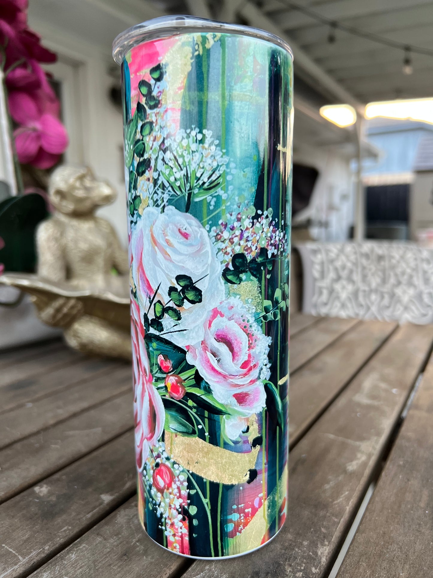 Floral Print - Skinny Tumbler - Whitney Hayden