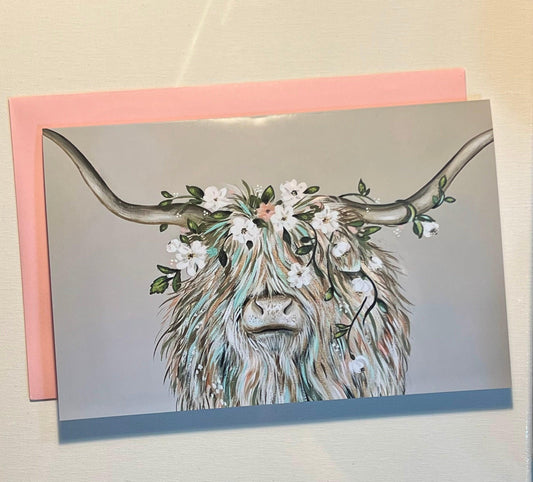 Highland Cow Art Note Card Set - Whitney Hayden