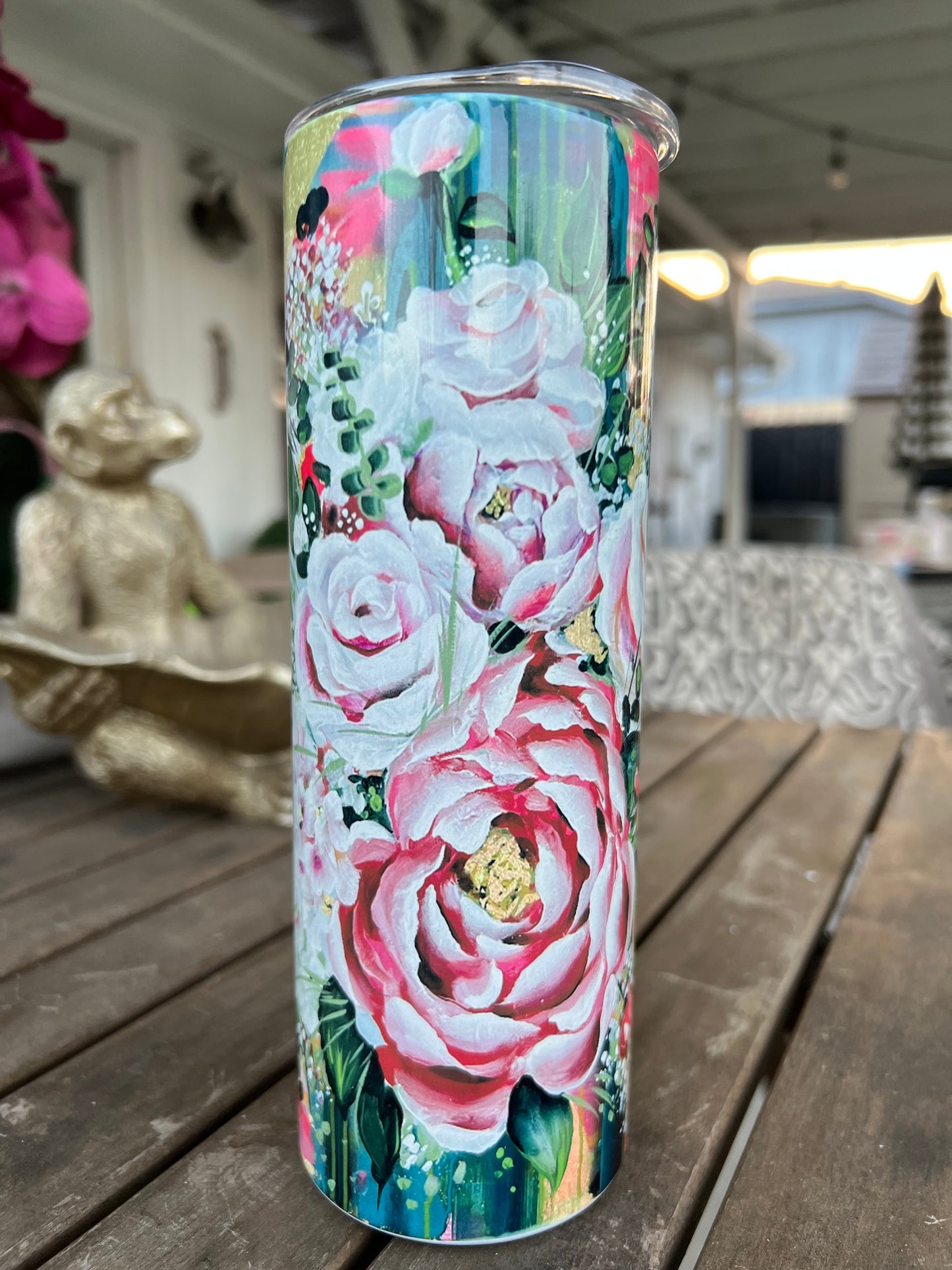 Floral Print - Skinny Tumbler - Whitney Hayden