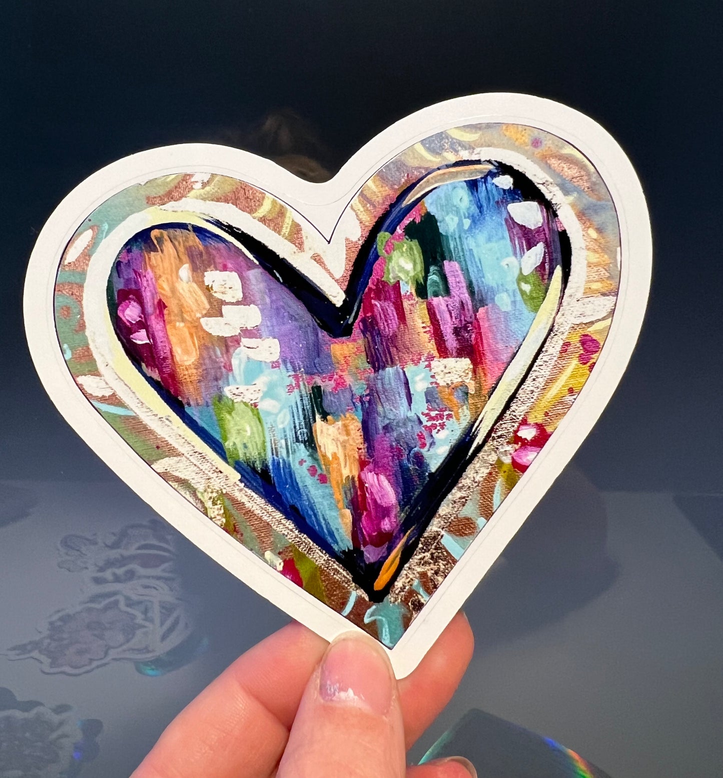 Abstract Heart Sticker