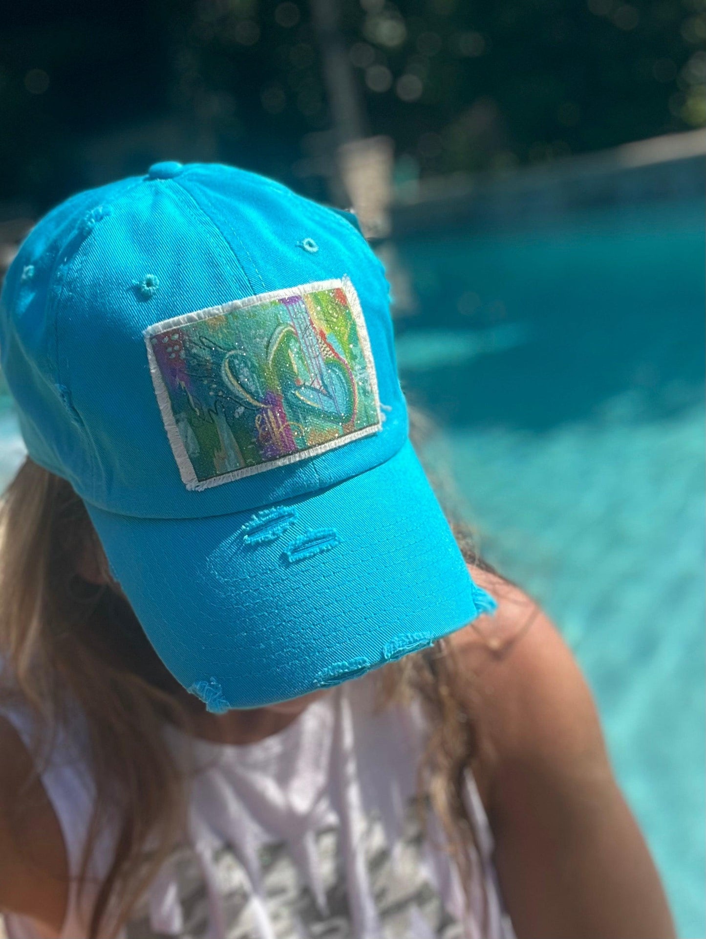 XOXO Ball Cap - Glitter Rectangle Patch - Whitney Hayden