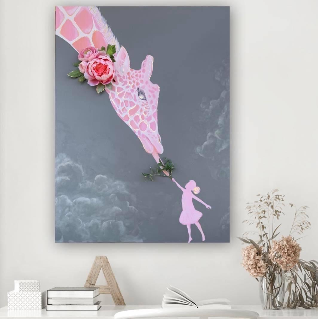 Floral Pet Giraffe Print SPECIAL! - Whitney Hayden