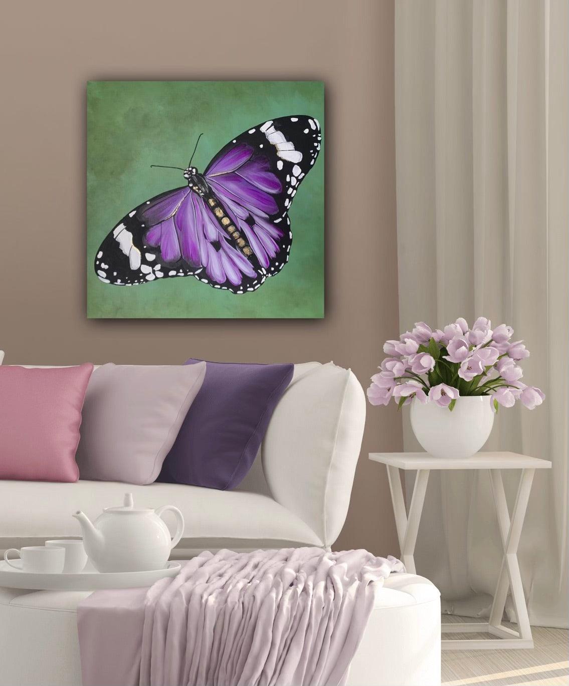 Purple Destiny Butterfly Print - Whitney Hayden