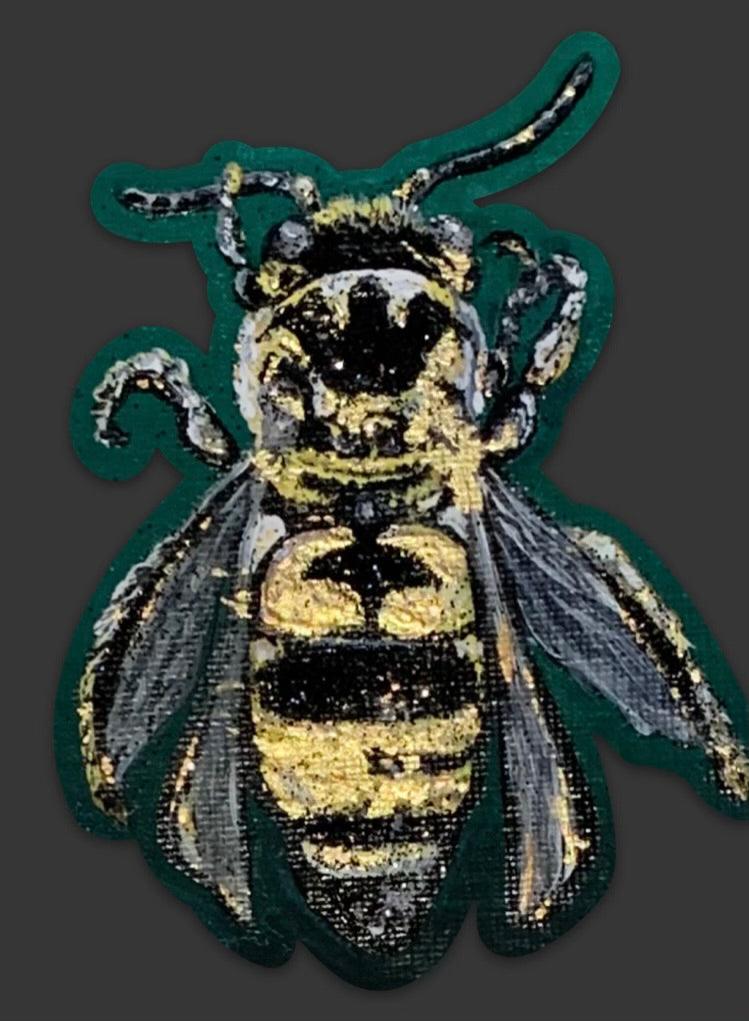 Green Bee Sticker - Whitney Hayden