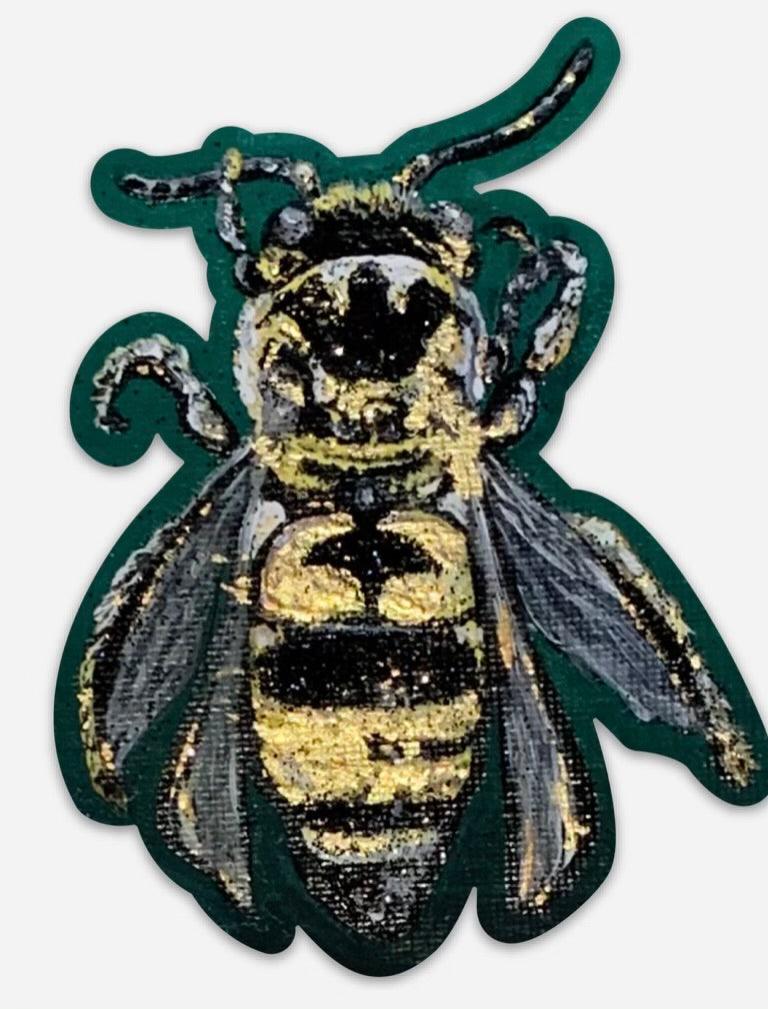 Green Bee Sticker - Whitney Hayden