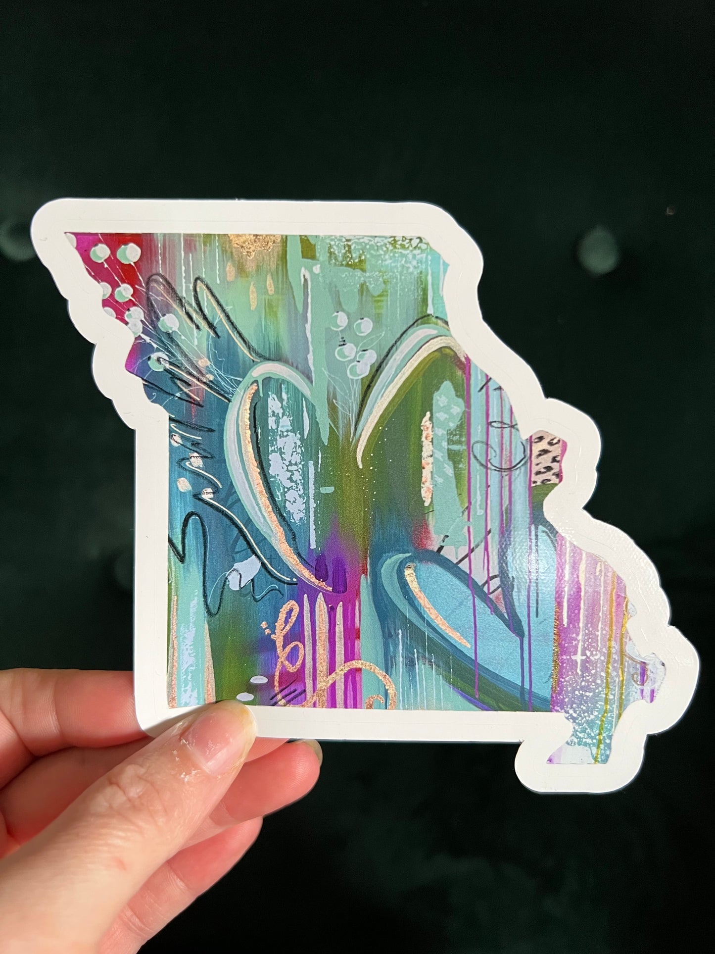 Missouri Graffiti Heart Sticker - Whitney Hayden