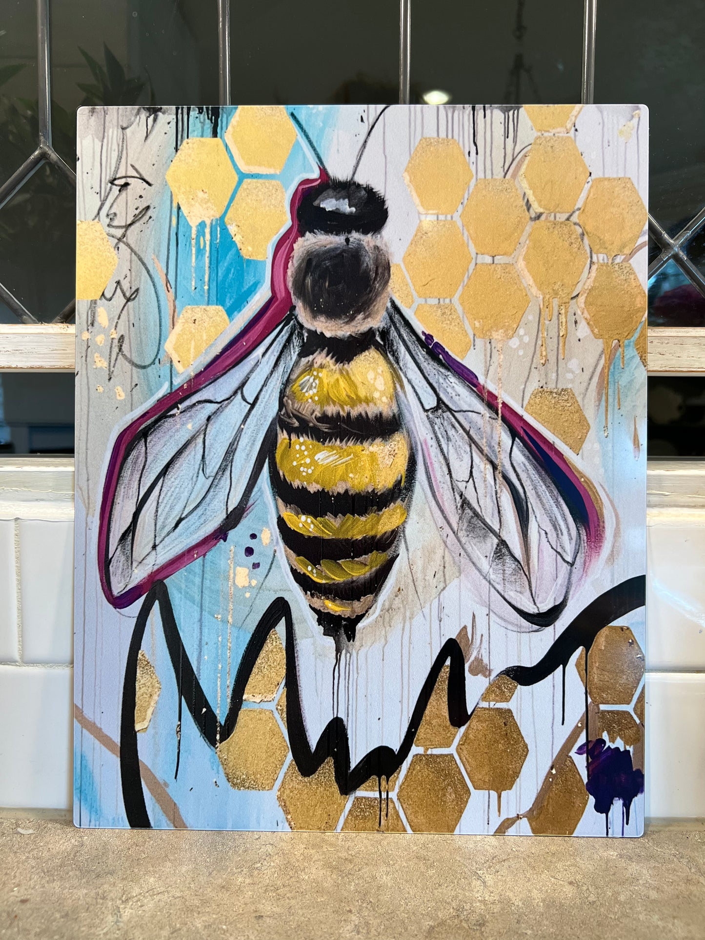 Bumblebee Metal Art Print - Whitney Hayden