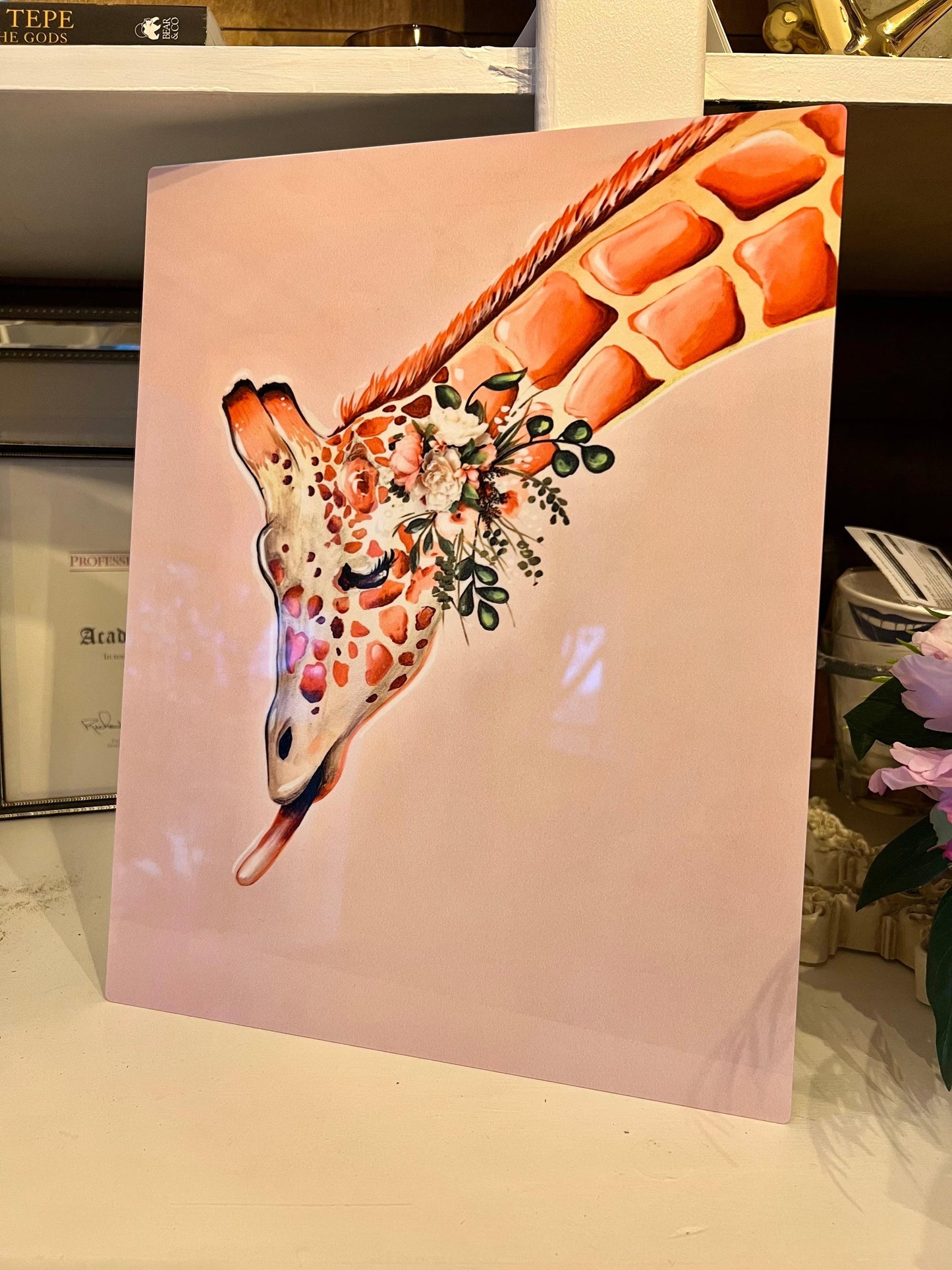 Giraffe Metal Art Print - Whitney Hayden