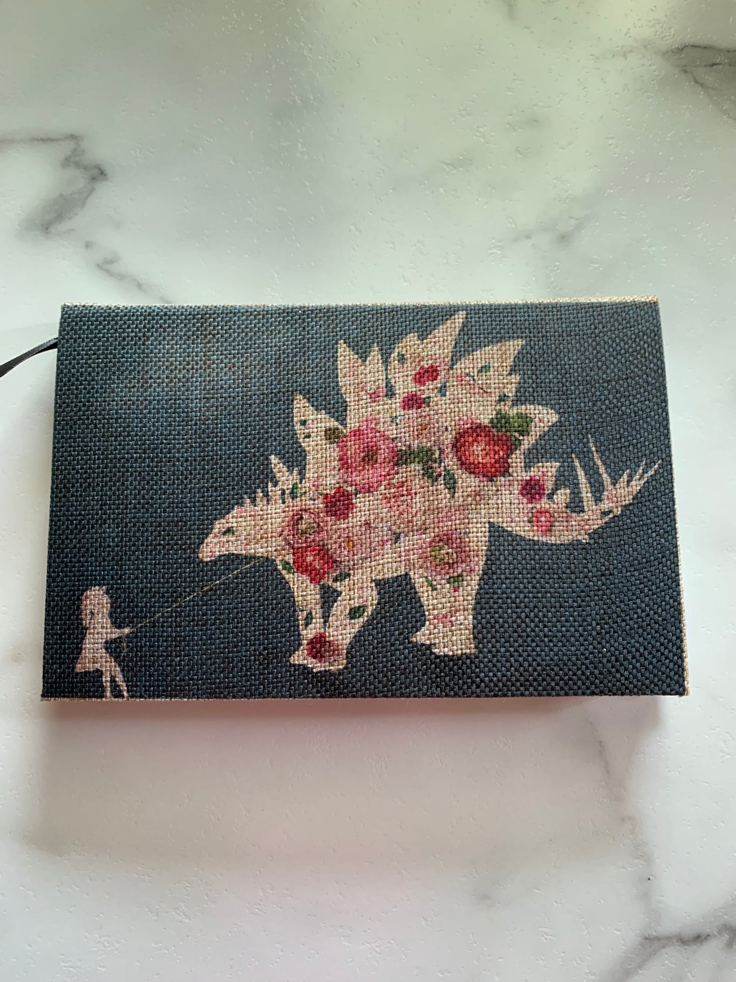 Floral Dino Canvas Note Pad - One Only! - Whitney Hayden
