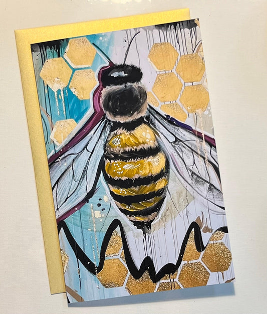 Bumblebee Art Note Card Set - Whitney Hayden