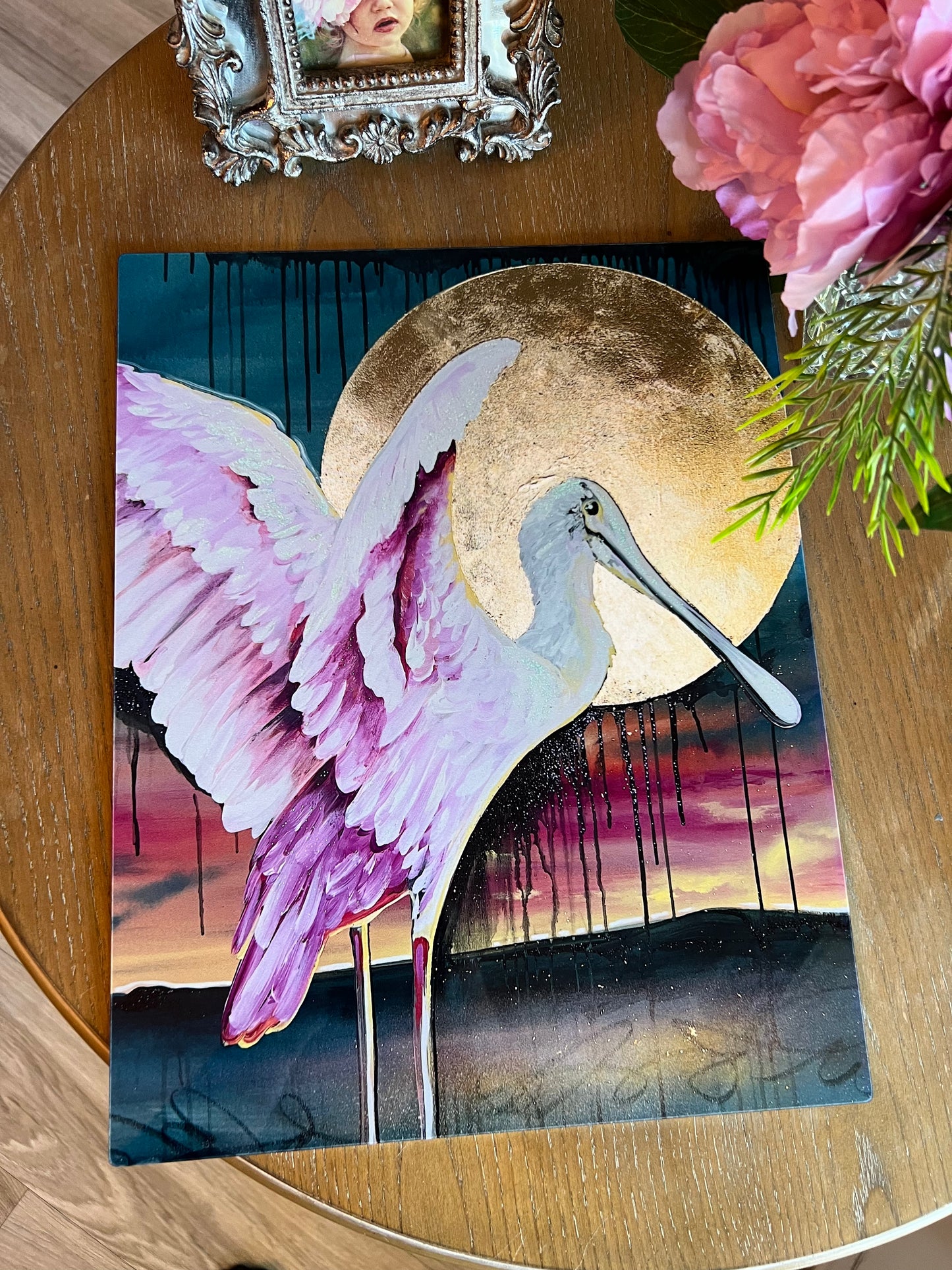 Pink Spoonbill Metal Art Print - Whitney Hayden