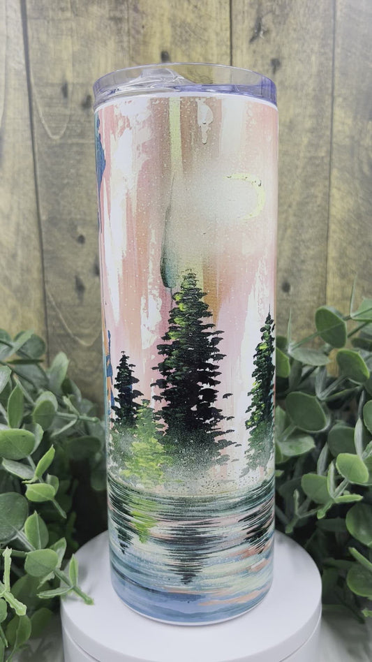 Enchanted Forest Print - Skinny Tumbler