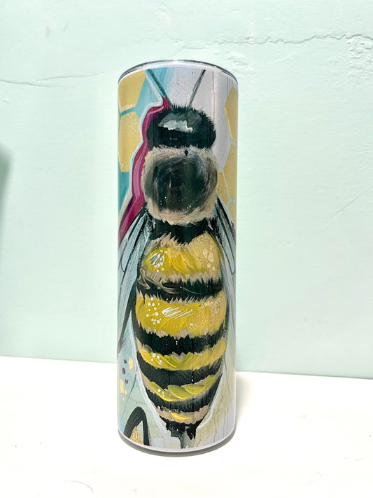 Bumblebee Print - Skinny Tumbler - Whitney Hayden