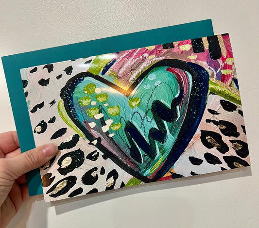 Graffiti Heart #4 Art Note Card Set - Whitney Hayden