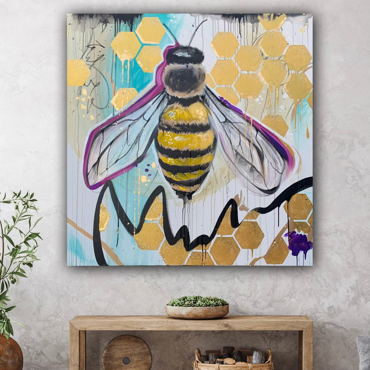 Bumblebee Gallery Wrapped Prints - Whitney Hayden