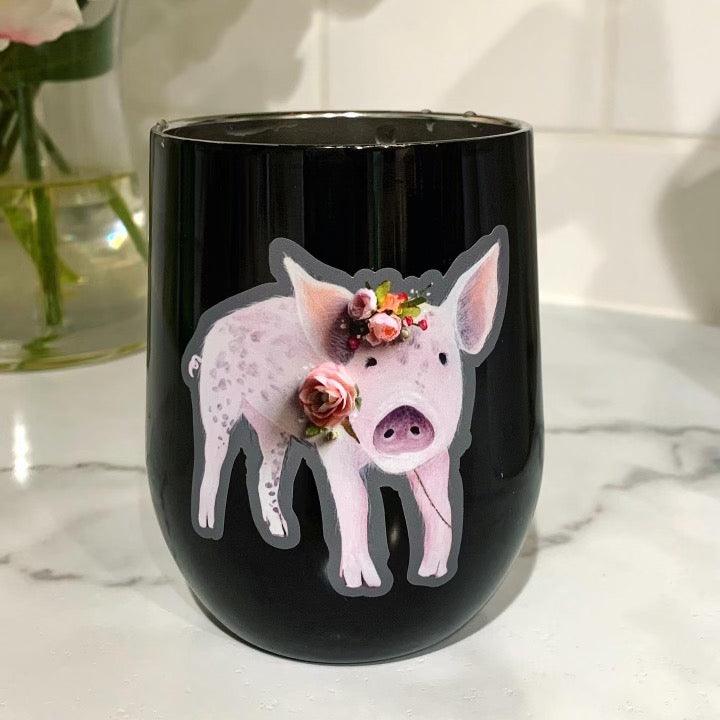 Floral Pig Sticker - Whitney Hayden