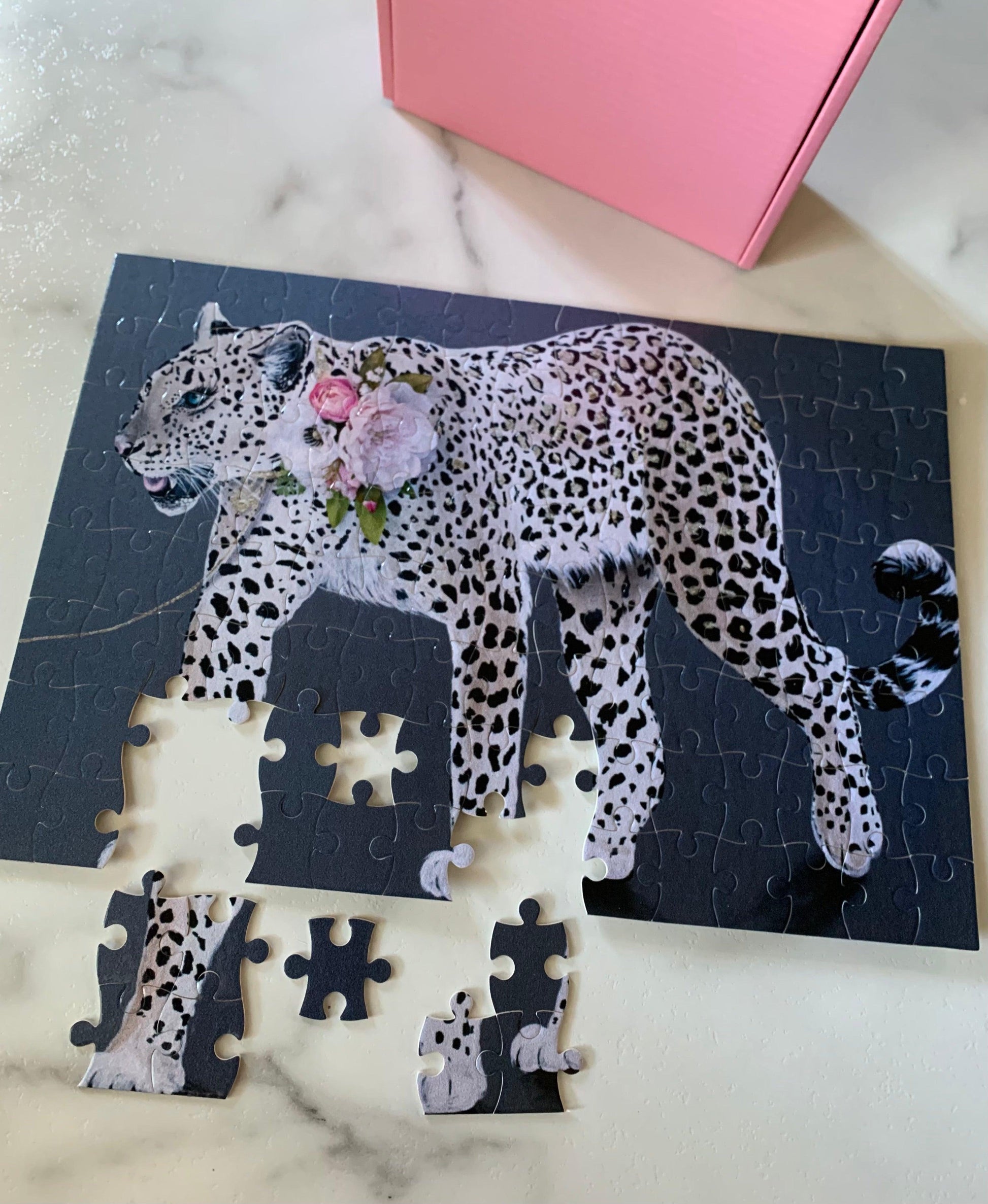 Floral Leopard Puzzle Small - Whitney Hayden