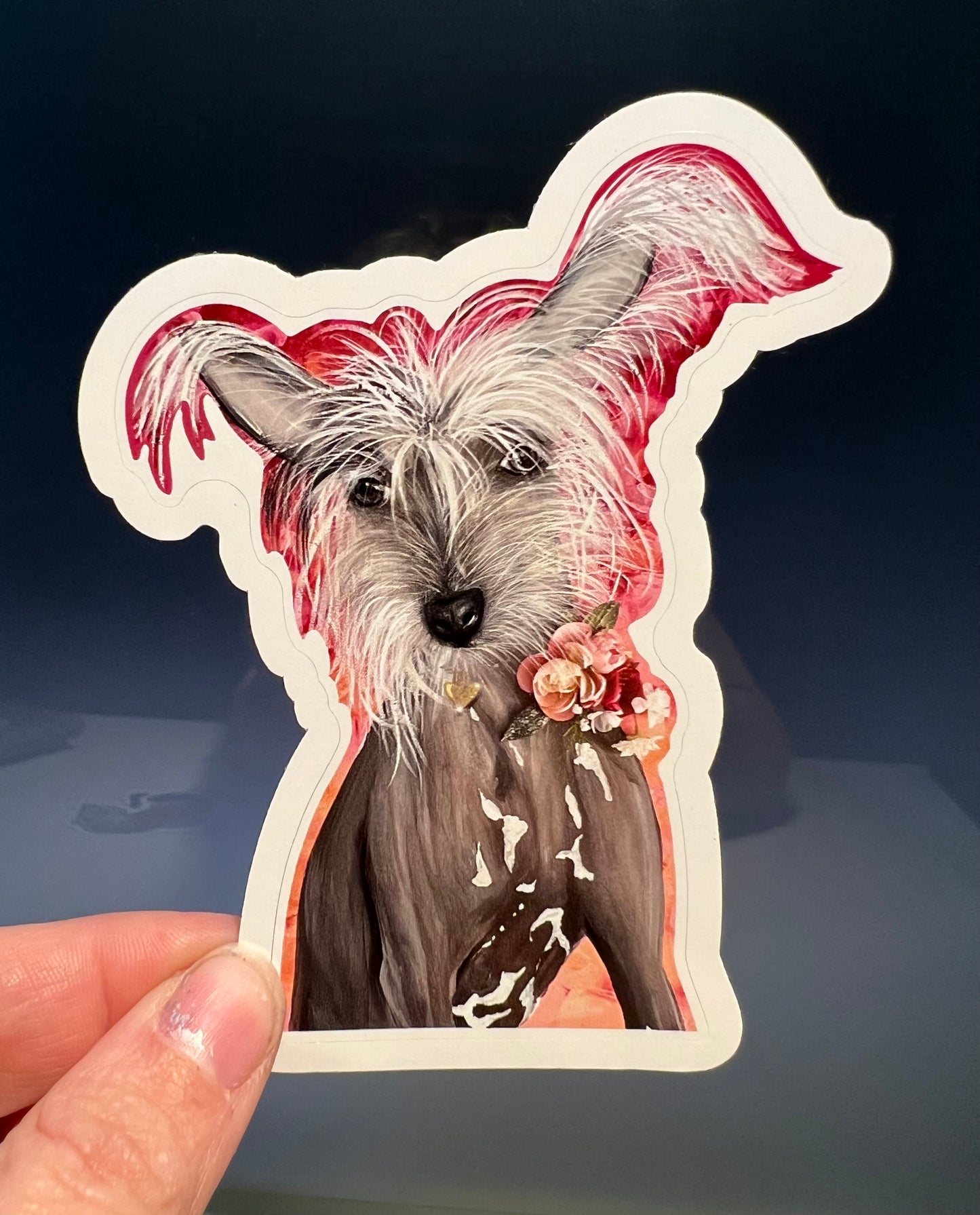Chinese Crested Sticker