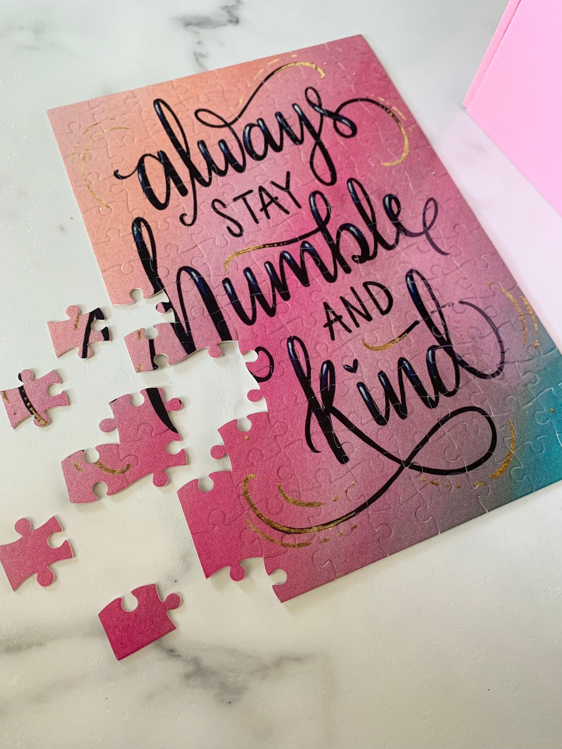 Always Stay Humble and Kind Puzzle Small - Whitney Hayden
