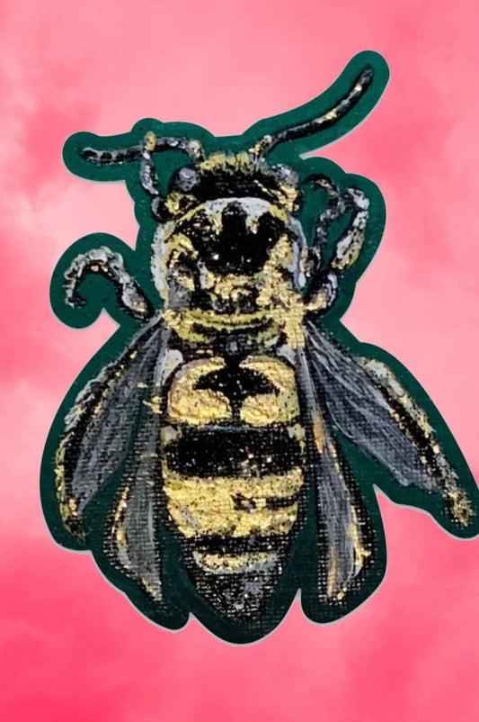 Green Bee Sticker - Whitney Hayden