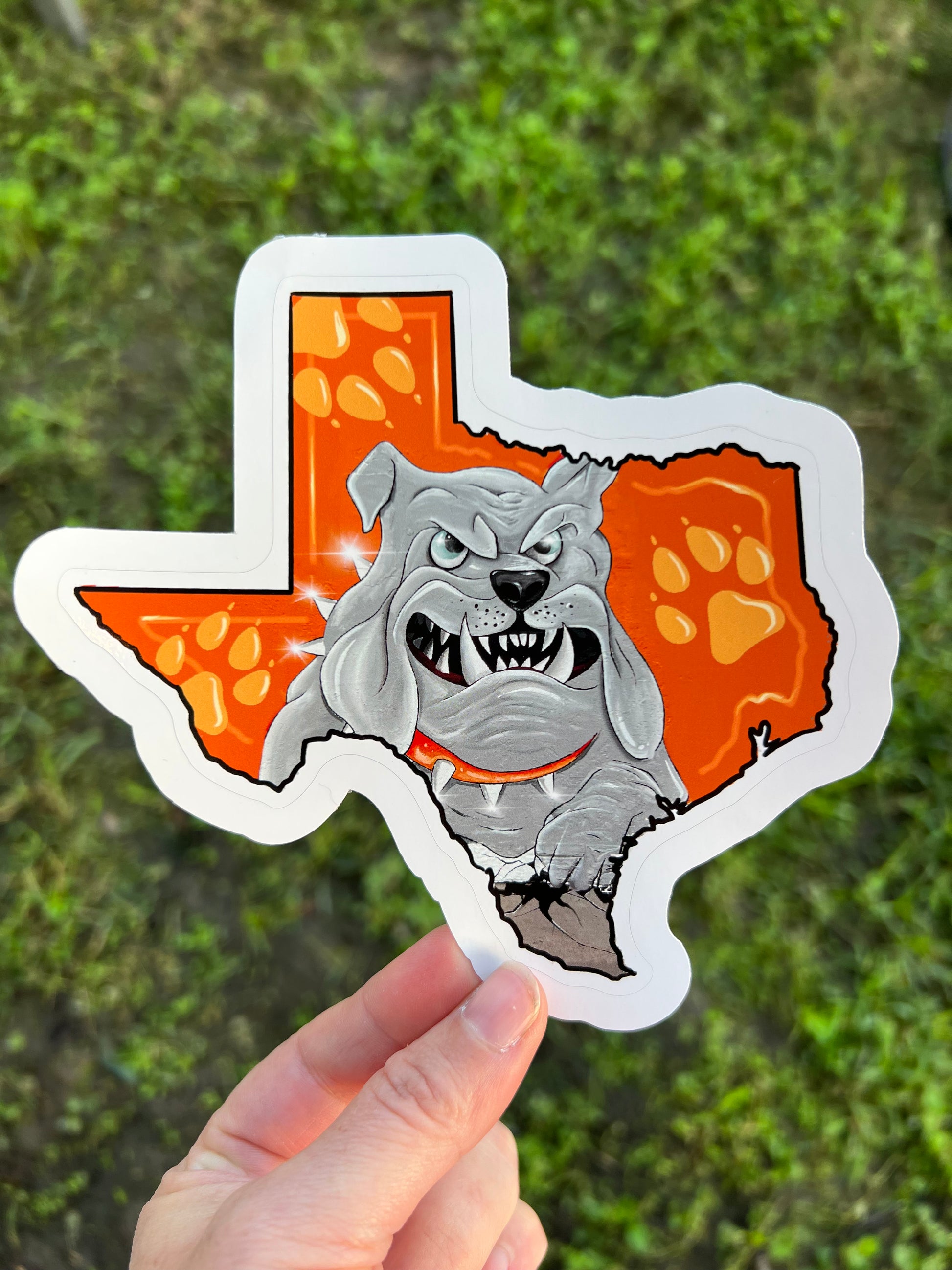 LP Texas Bulldog Sticker - Whitney Hayden