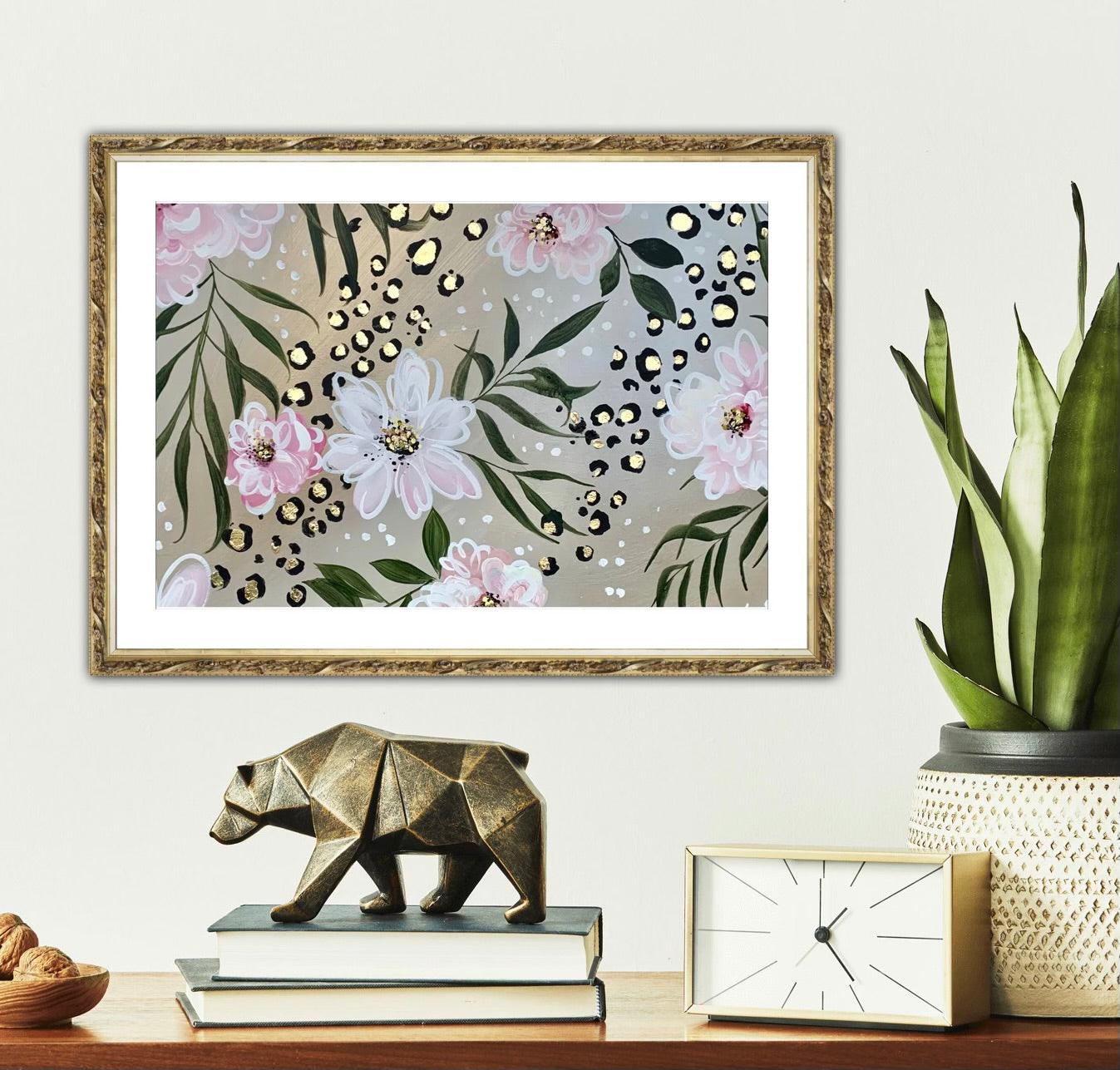 Leopard Floral Art Print - Whitney Hayden
