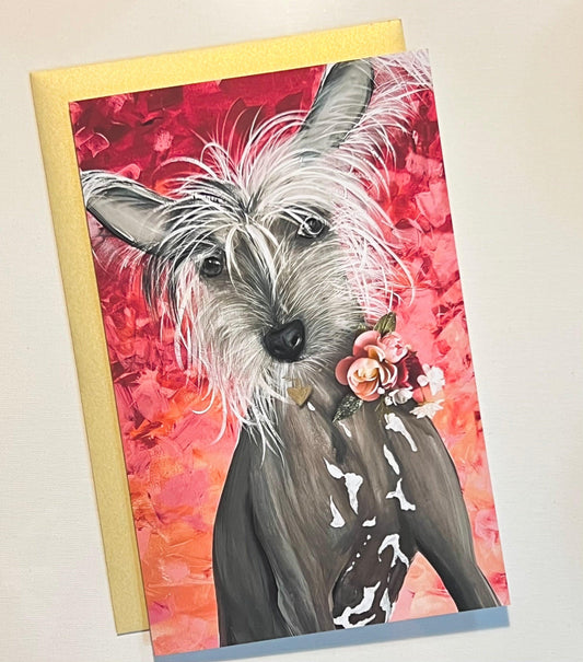 Chinese Crested Art Note Card Set - Whitney Hayden