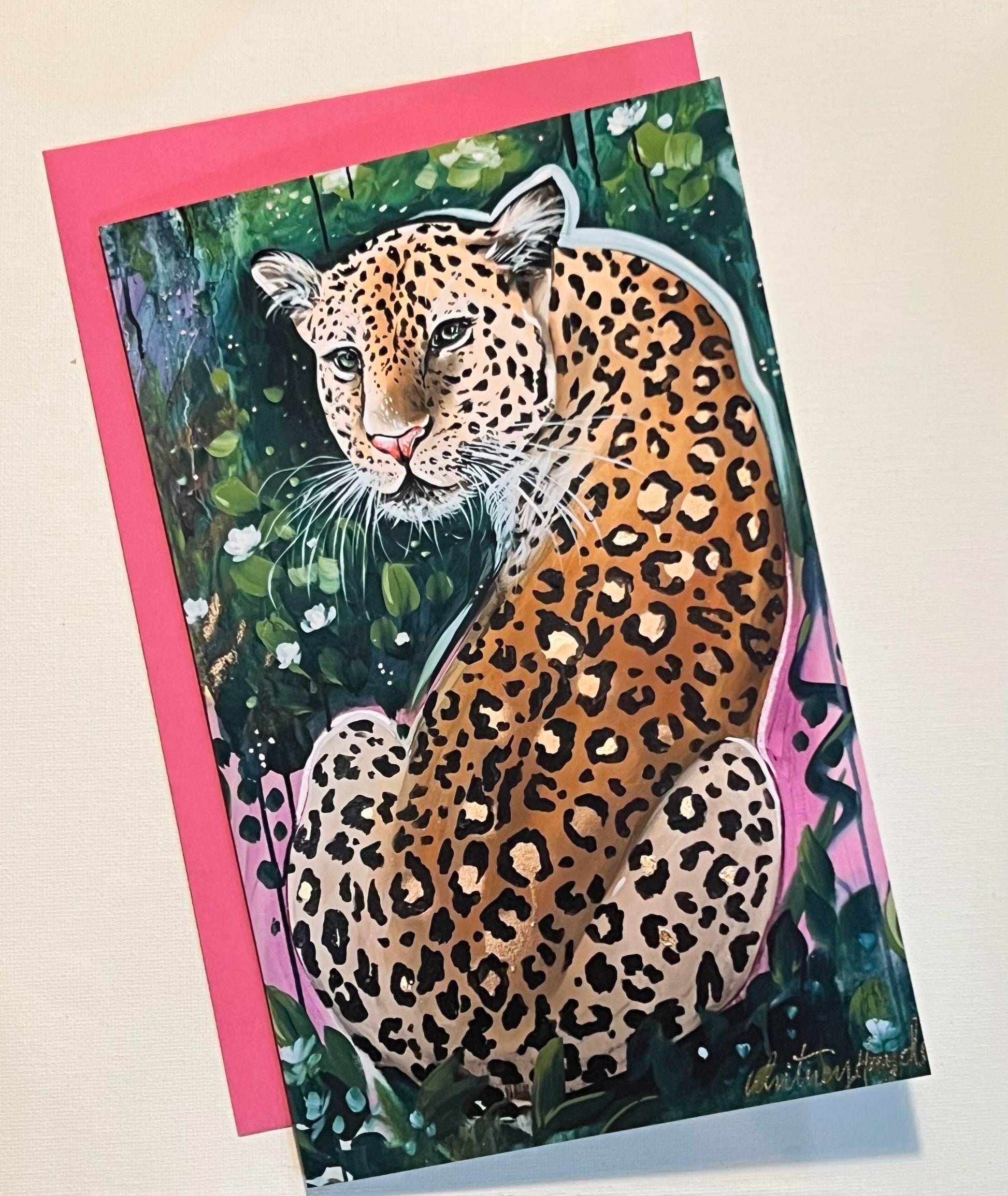 Leopard Art Note Card Set - Whitney Hayden