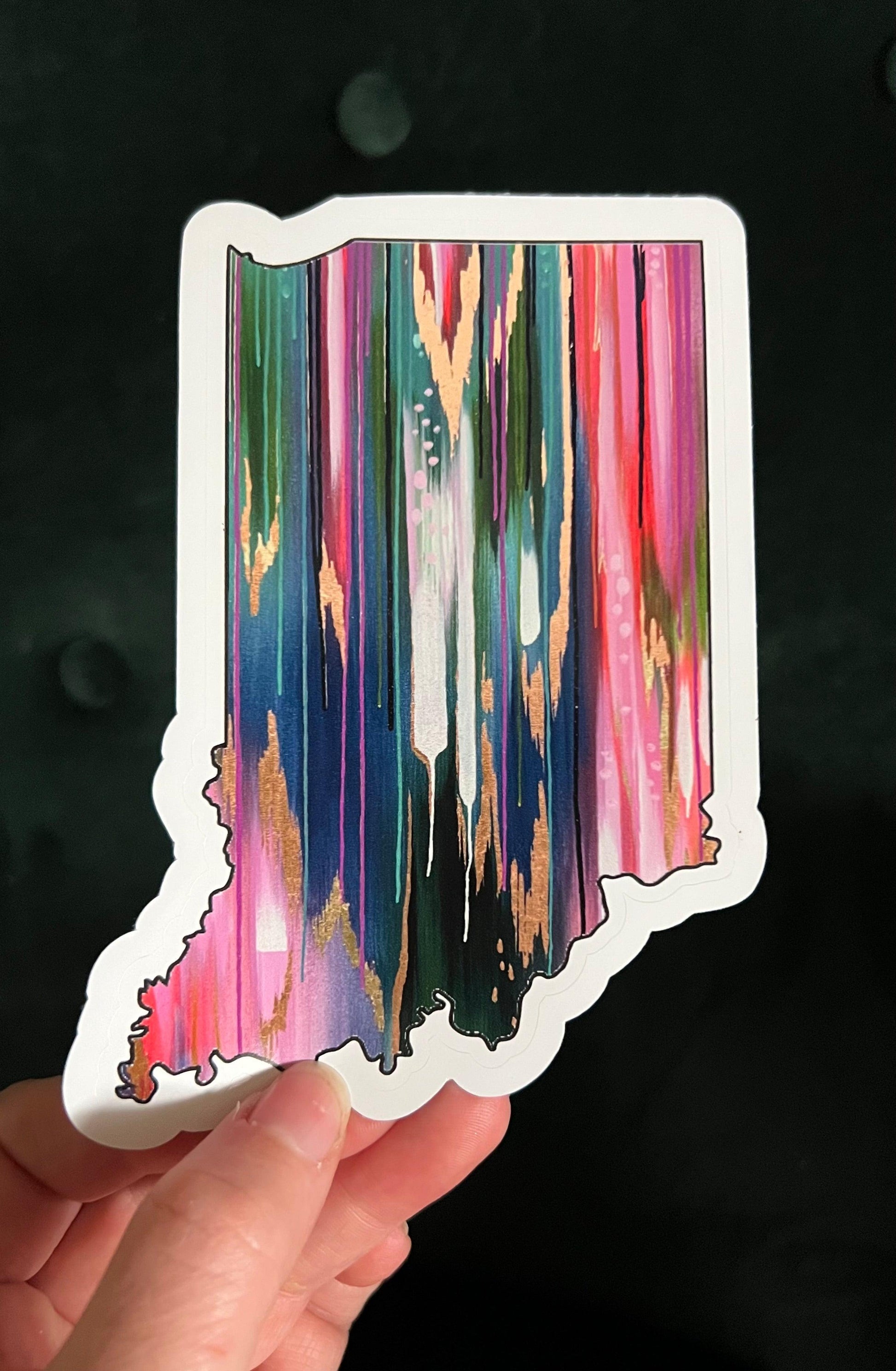 Indiana Drip Sticker - Whitney Hayden