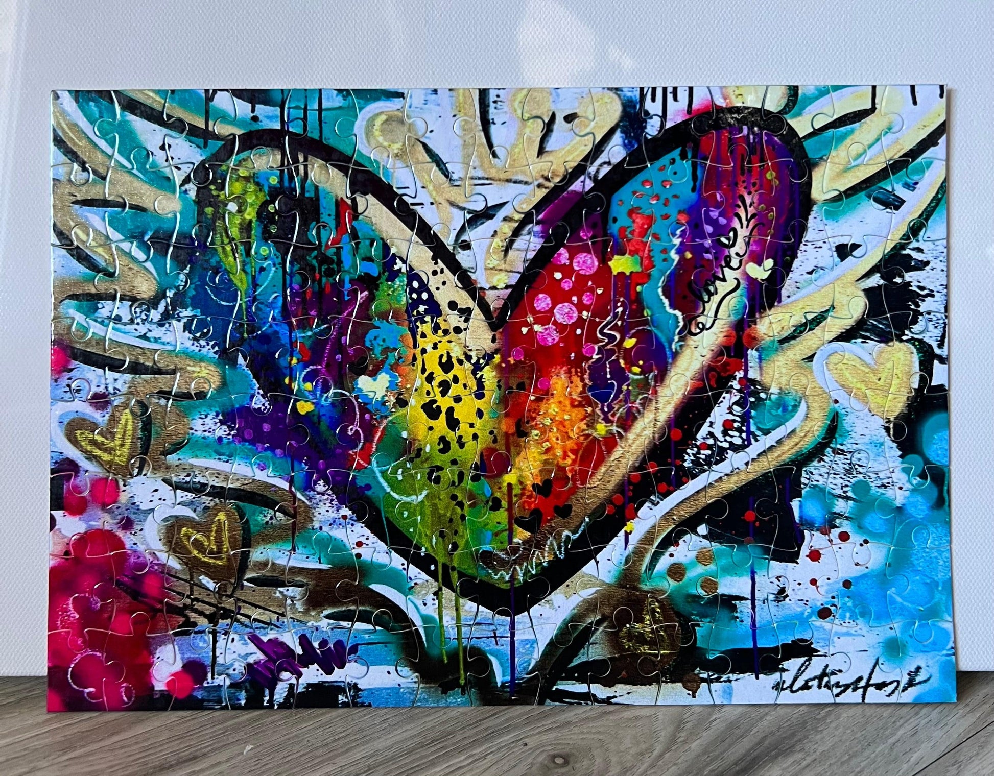 Graffiti Heart Puzzle Small - Whitney Hayden