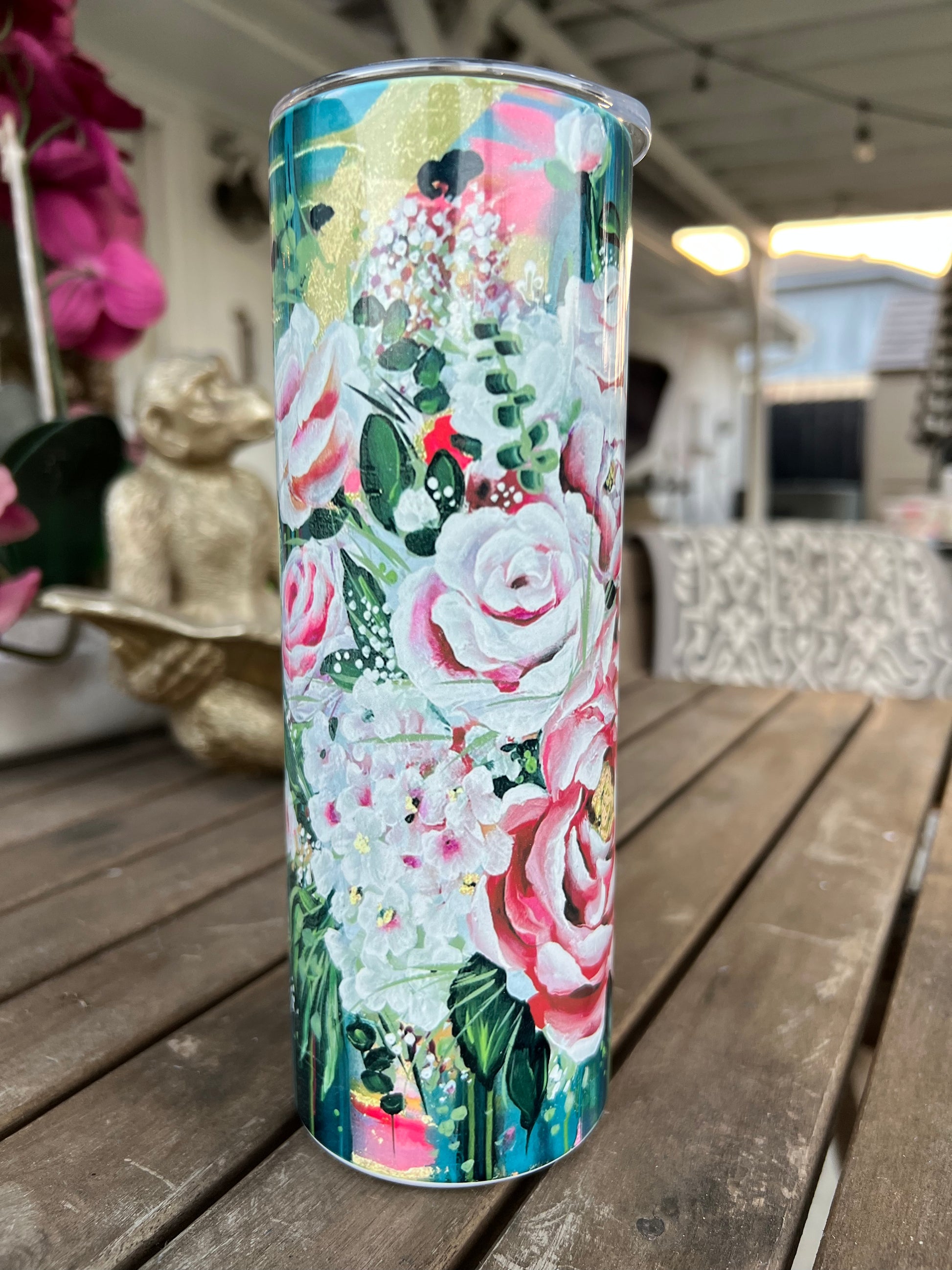 Floral Print - Skinny Tumbler - Whitney Hayden