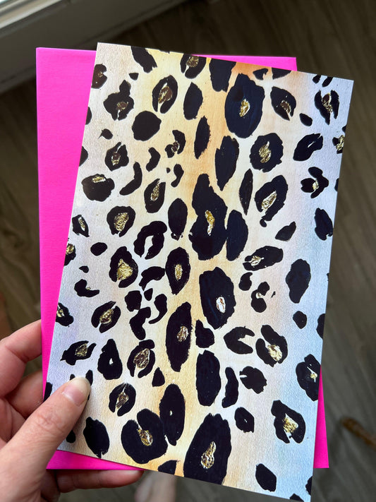 Leopard Pattern Art Note Card Set - Whitney Hayden