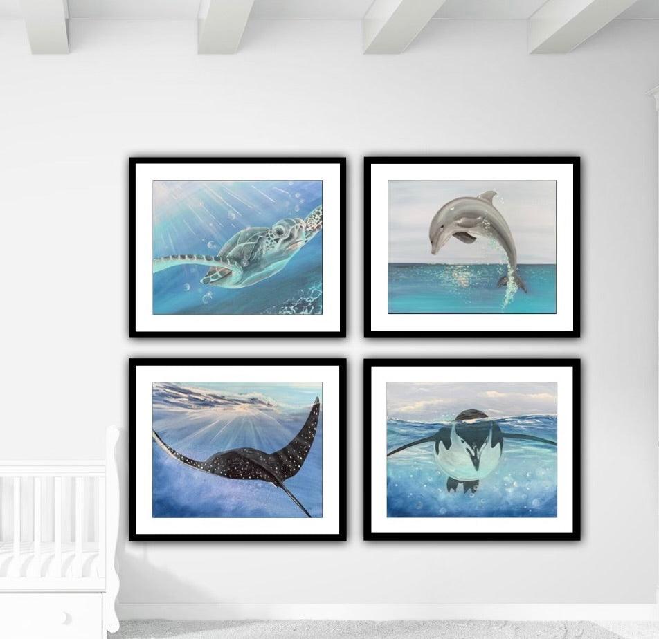 Sea Life Art Prints - Set of Four - Whitney Hayden