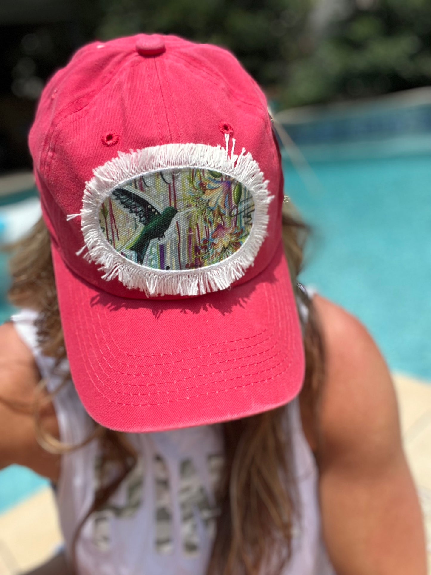 Seek Out the Good Ball Cap - Pink Oval Patch - Whitney Hayden