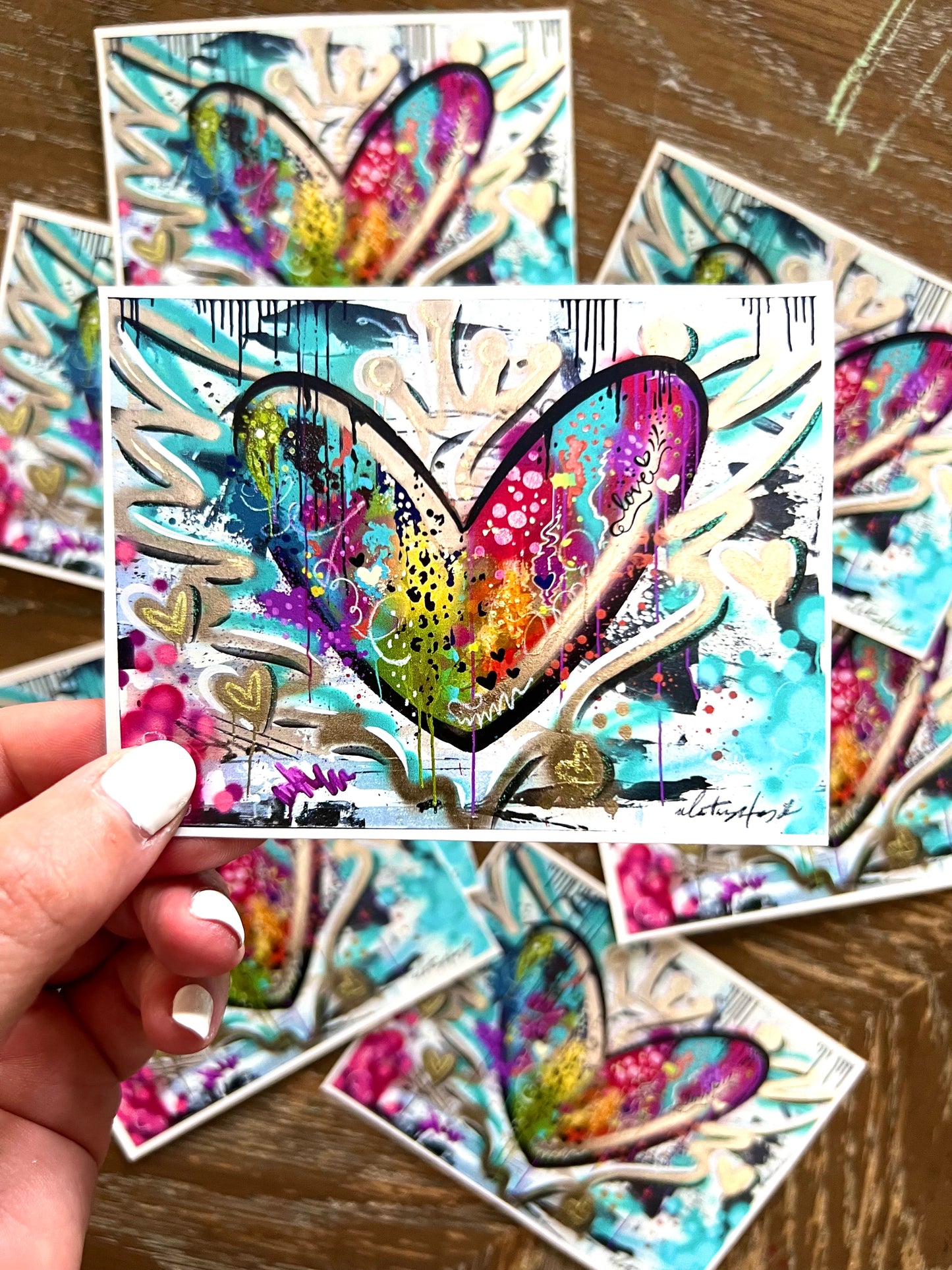 Graffiti Heart Sticker - Whitney Hayden