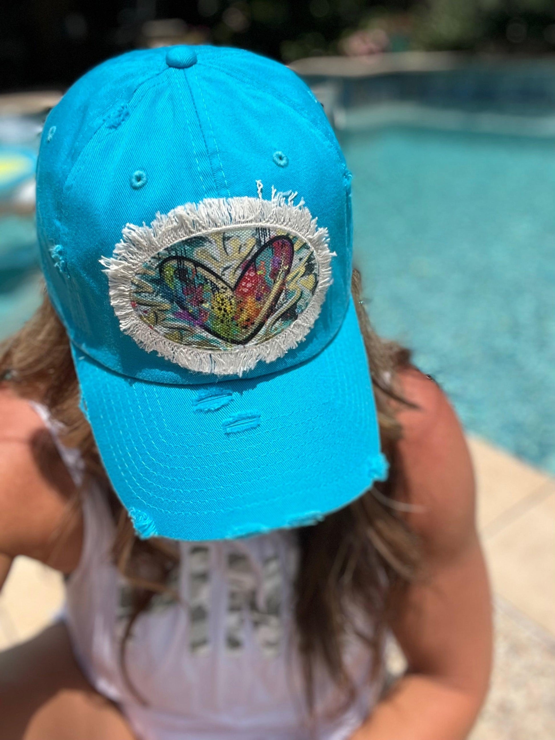 Beneath the Surface Ball Cap - Turquoise Oval Patch - Whitney Hayden